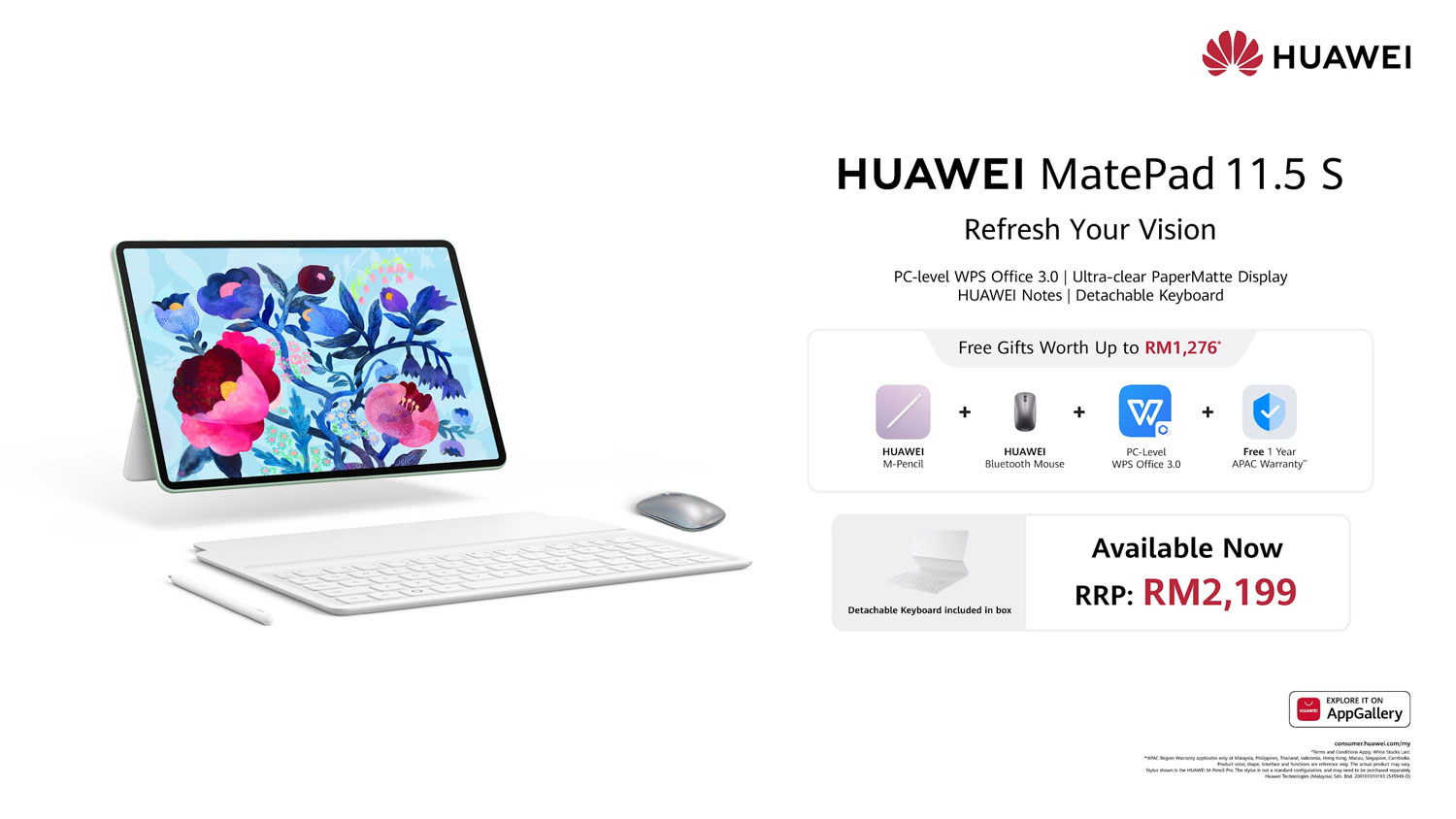 HUAWEI MatePad 11.5 S Now Available in Malaysia