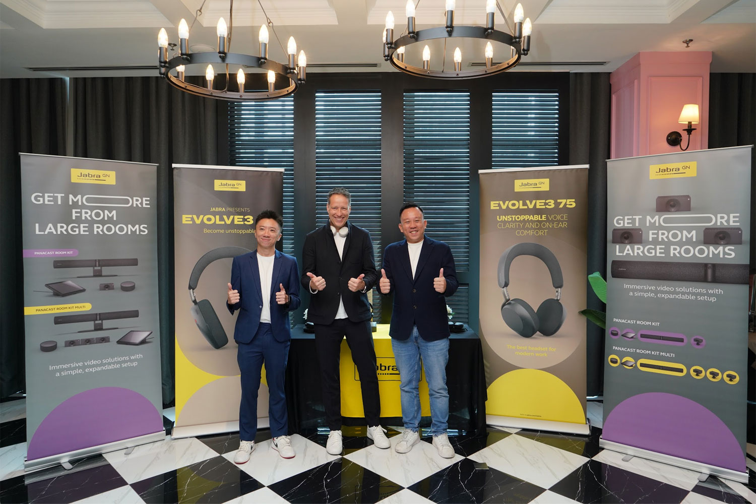 Jabra Expands Hybrid Work Solutions with Evolve3 Headsets and PanaCast Room Kit