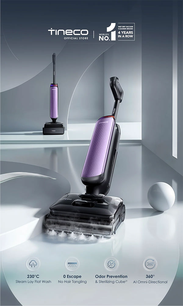 Tineco FLOOR ONE S9 Artist Steam Pro Purple Edition Tineco FLOOR ONE S9 Artist Steam Pro Purple Edition